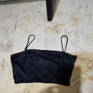 ZARA  Black Camisole Top Used Great Conditions Size M Zipper on one side